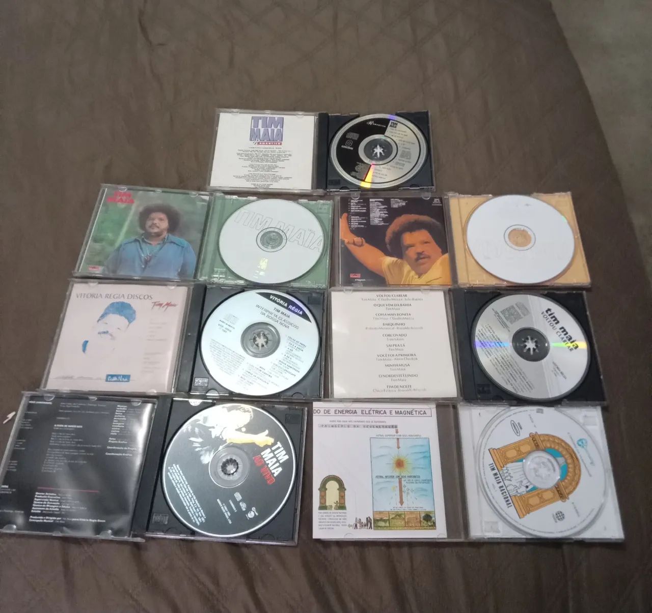 Lote 7 CDs Tim Maia Racional 1973 1980 Romântico Vivo Bossa Voltou Clarear - Foto 3