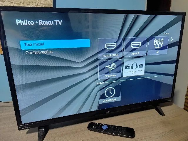 Smart TV Televisão Philco 32 Polegadas Sistema Roku HD - Foto 2