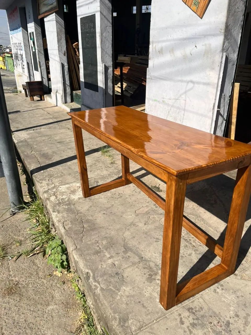 Mesa escritório de Envernizado  - Foto 2