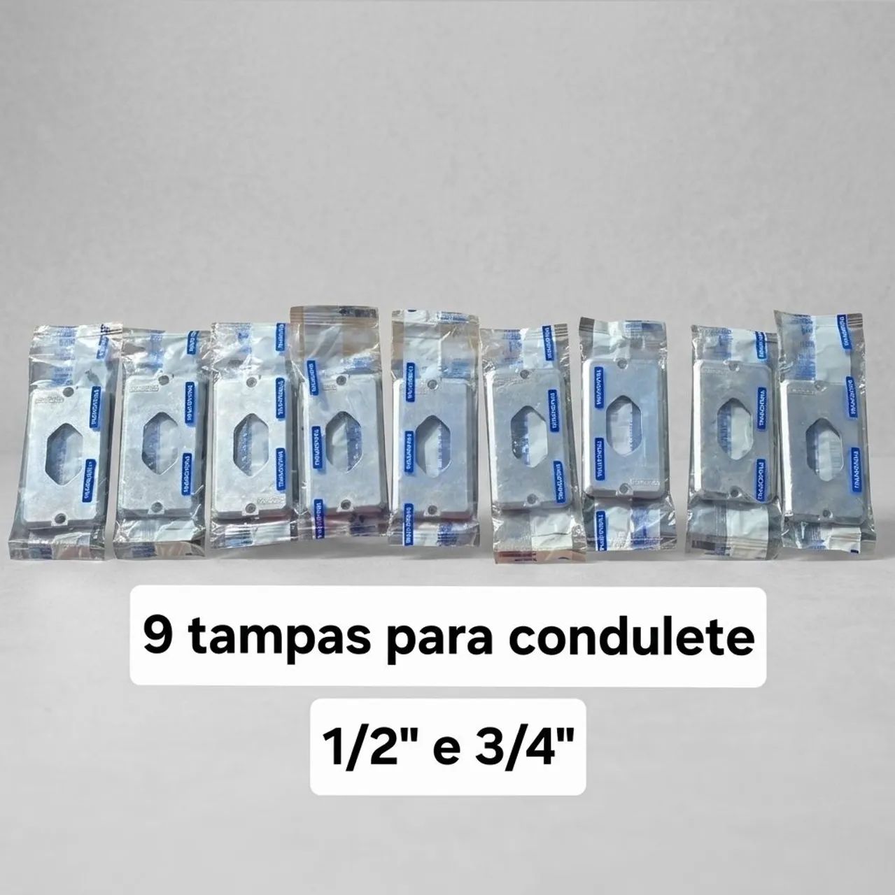 9 Tampas para Condulete Tramontina 1/2 e 3/4 Novas