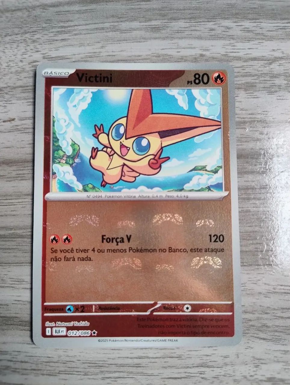 Promoção: Carta Pokémon Victini (012/086) - Foto 3