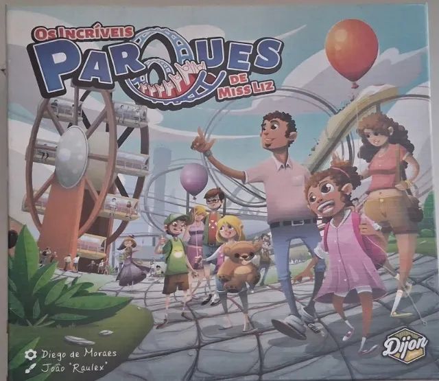 Jogo de Tabuleiro Os Incríveis Parques de Miss Liz