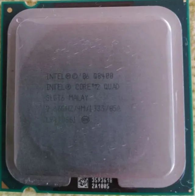 CORE 2 QUAD Q8400 / 2.66 GHZ / 4M /1333 - Funcionando sem Cooler