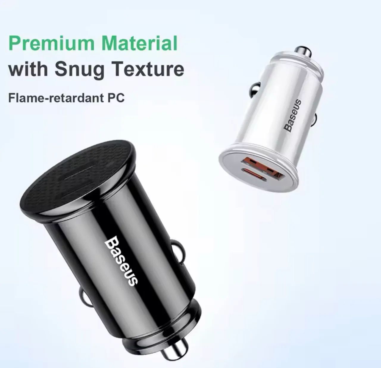 Carregador veicular Baseus - 2 USB-C 30W - Foto 2