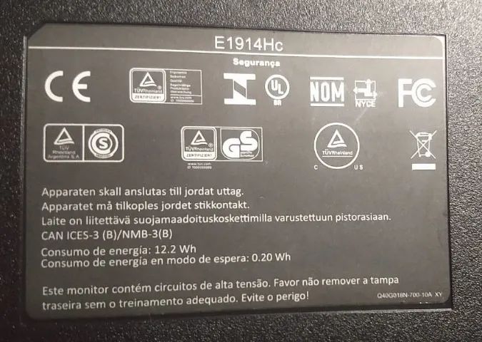 Monitor Dell Lcd 19 Hd Widescreen E1914hc - Foto 3