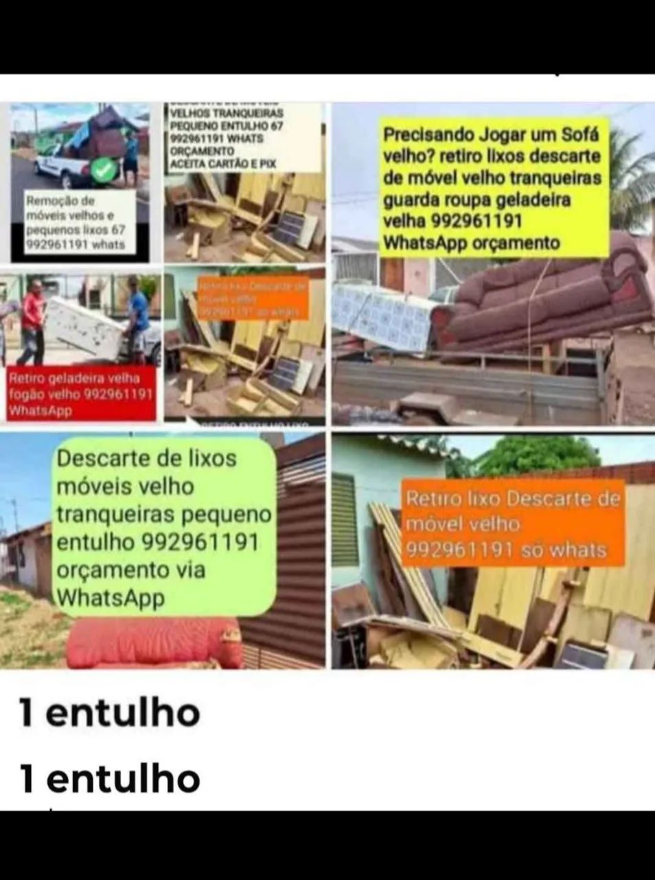Só descartes entulho de móveis velhos  - Foto 2
