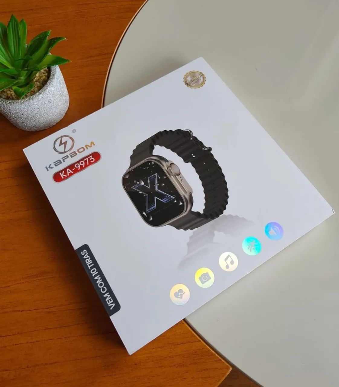 SMARTWATCH KAPBOM KIT COM 10 PULSEIRAS