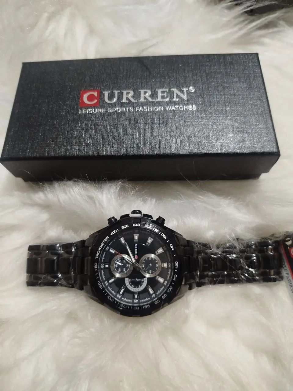 RELÓGIO MASCULINO DE AÇO , CURREN 