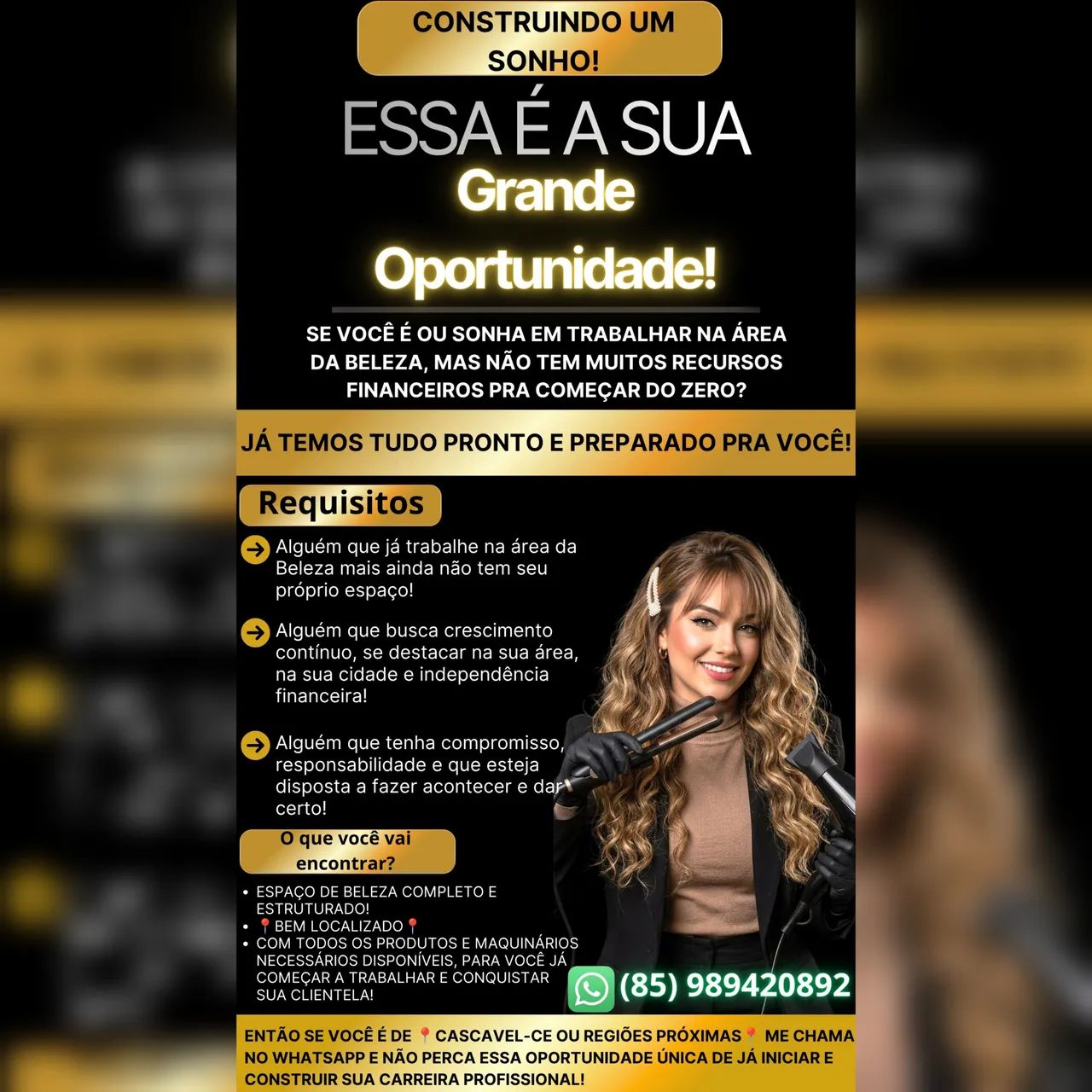 ESSA É A SUA GRANDE OPORTUNIDADE!