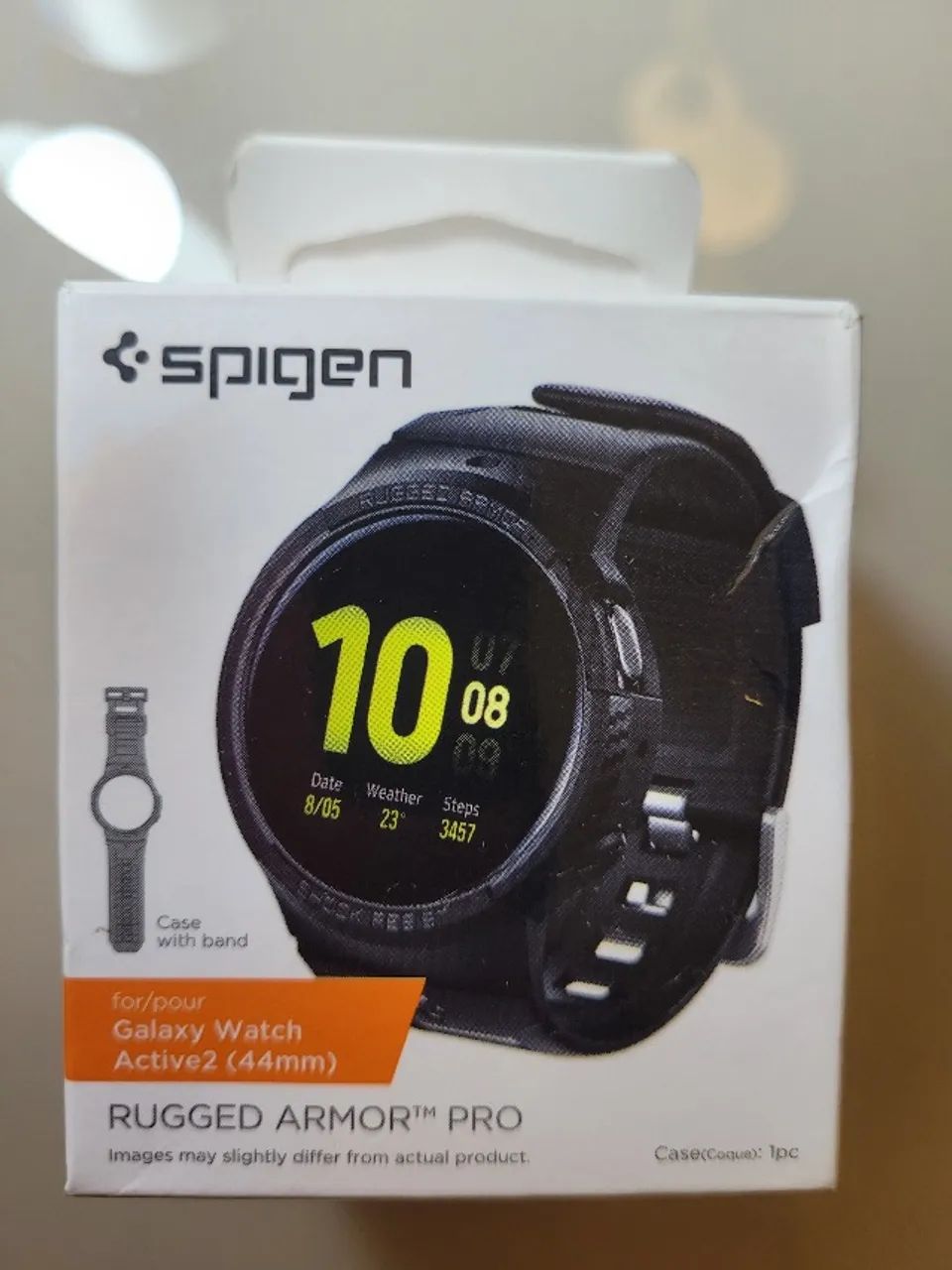 CAPA CASE SPIGEN RUGGED ARMOR PRO PARA SAMSUNG WATCH ACTIVE 2 44MM
