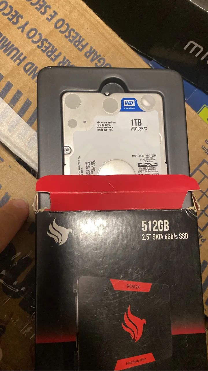 HD 1TB É 500GB