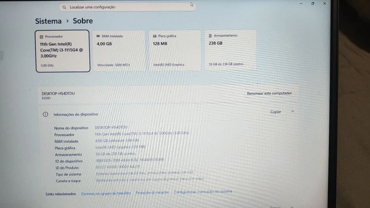 Notebook Lenovo I3 11° geração  - Foto 3