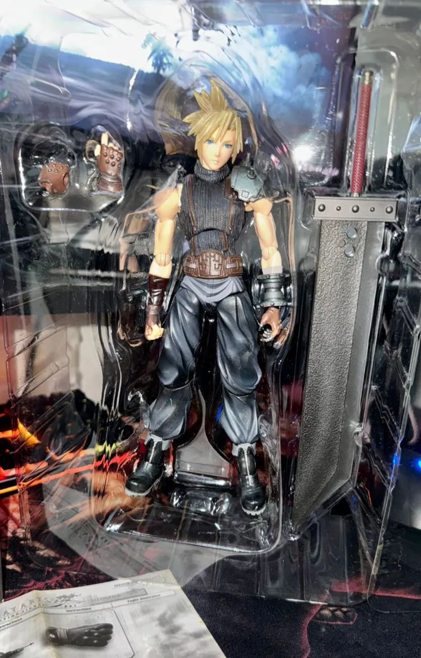 Cloud Strife Dissidia Final Fantasy Play Arts Kai Original - Foto 2