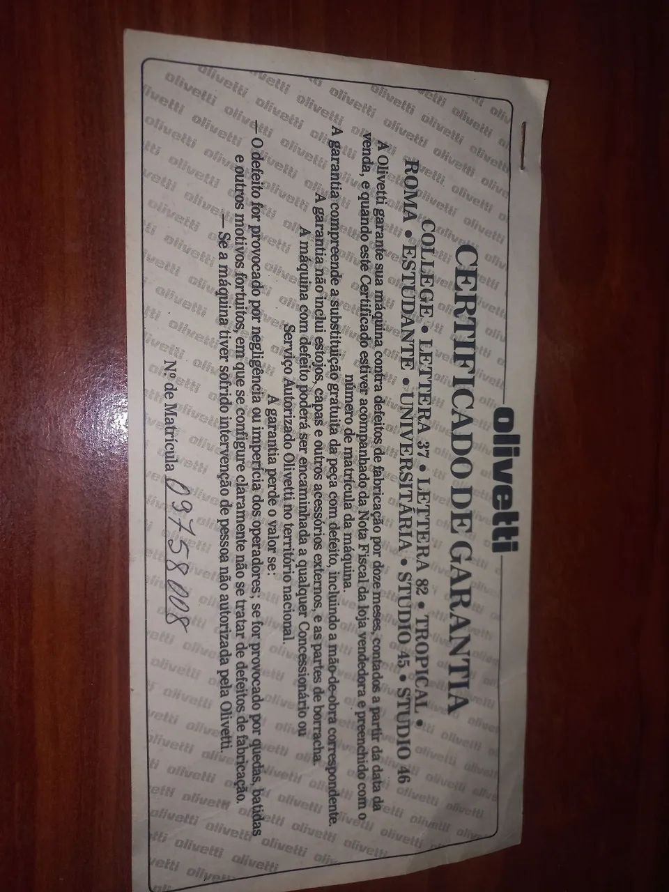 Maquina De Escrever Olivetti Lettera 82422080807615877123