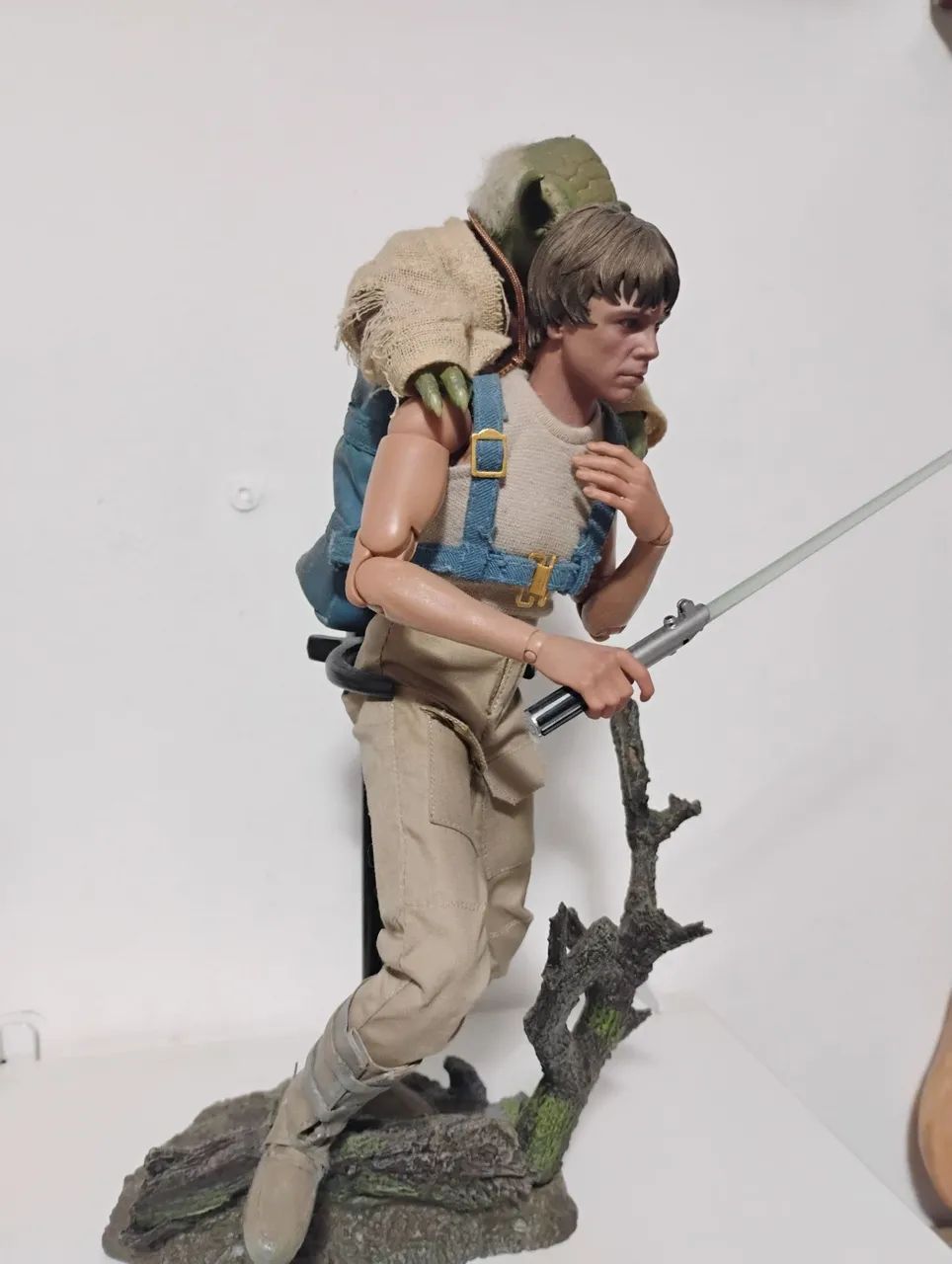 Hot toys custom Luke e Yoda Star Wars dagobah training - Foto 4