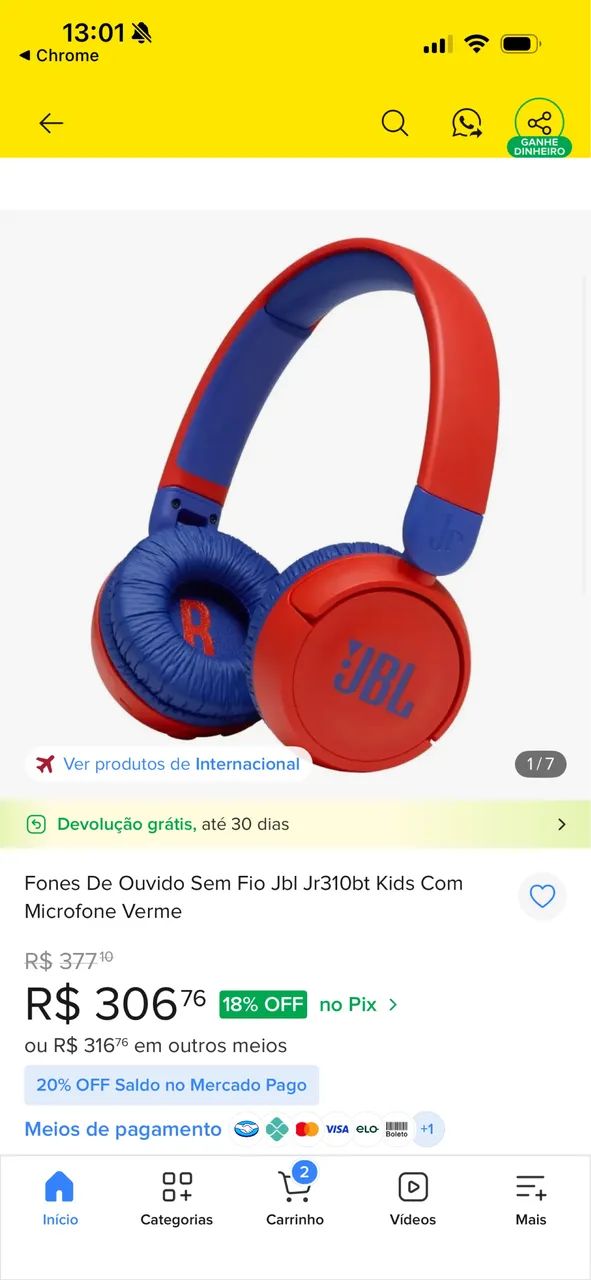 FONE JBL ORIGINAL  - Foto 2