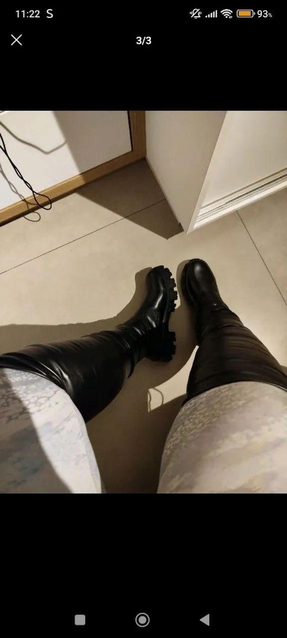 Bota Over the Knee de couro  - Foto 5