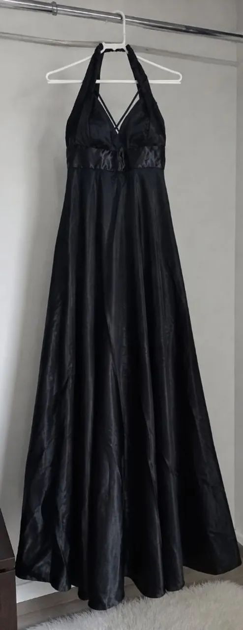 Vestido longo preto ocasion