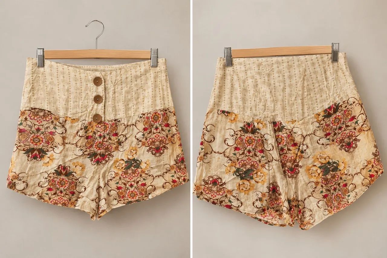 Short tecido 