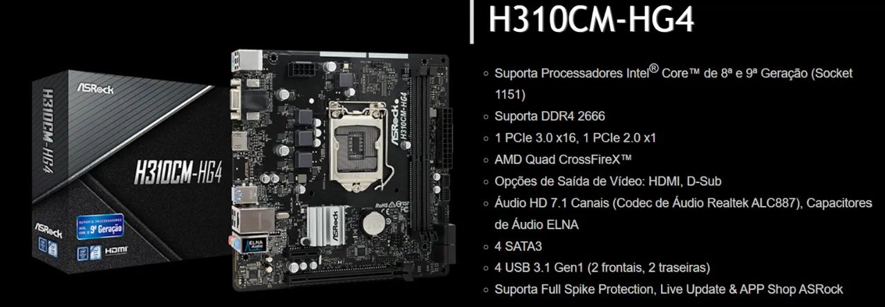 Kit Intel i5 9ª Geração