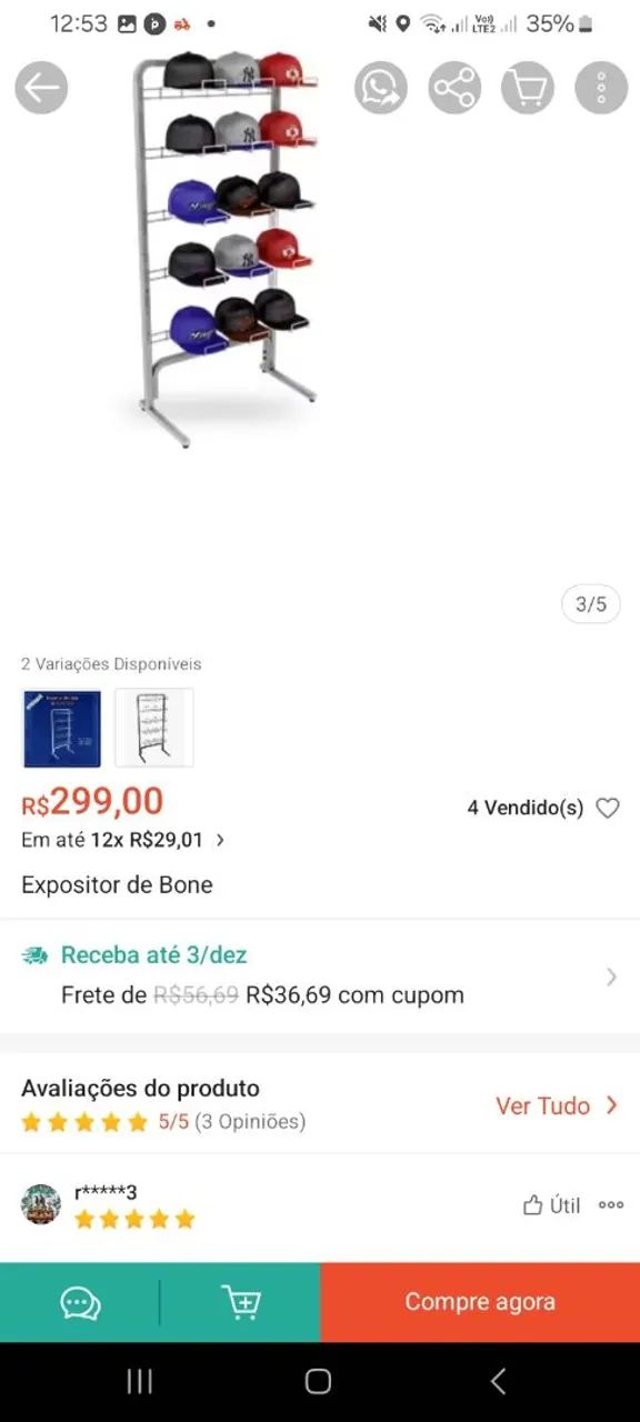 Suporte de boné  - Foto 2