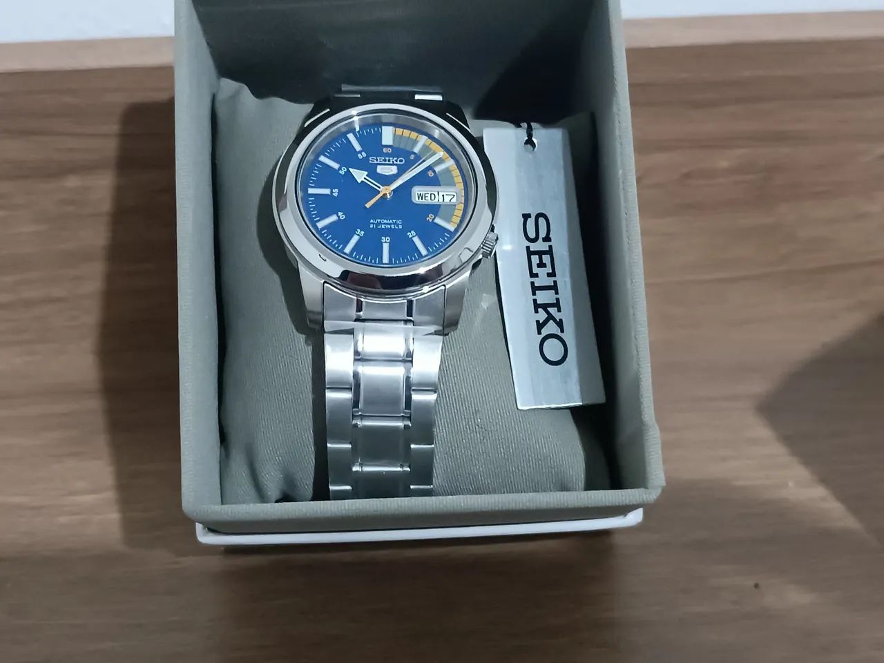 Relógio Seiko Automático Azul  - Foto 4
