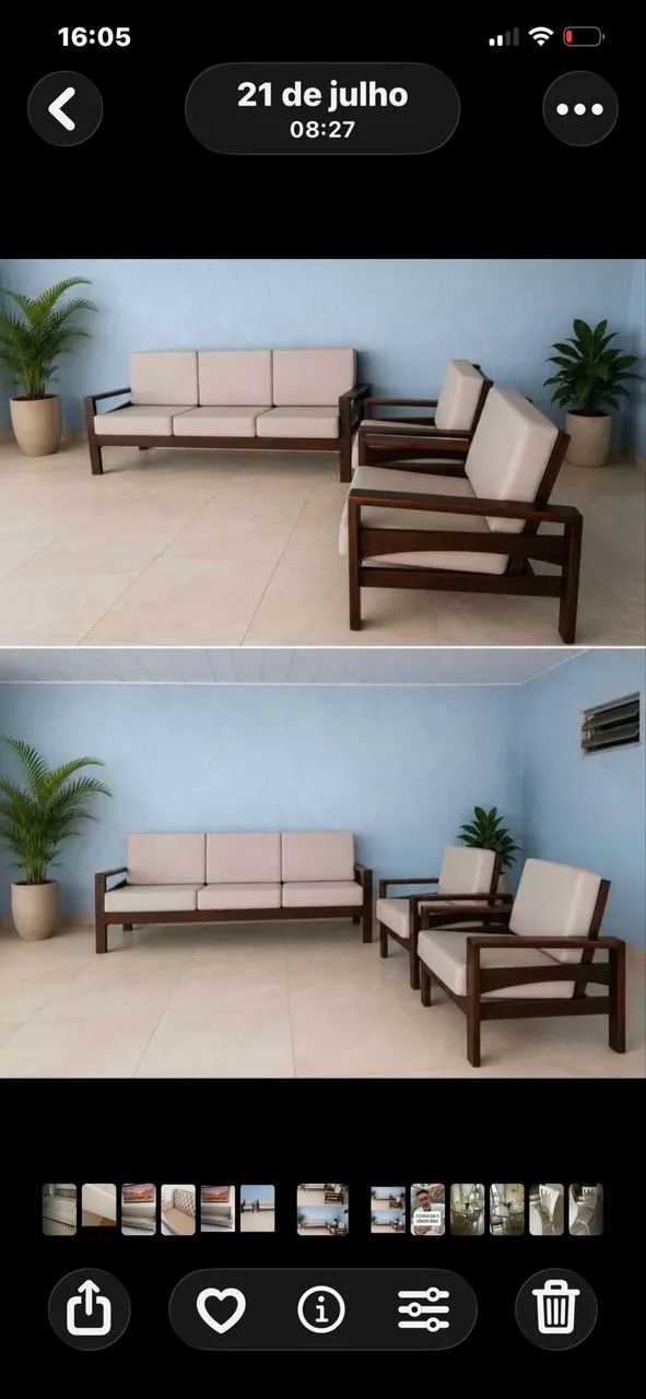 Jogo de poltronas 