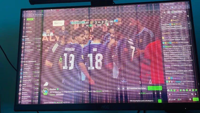 Monitor AOC Viper 24" 165Hz COM DEFEITO NA TELA/PAINEL - Foto 4