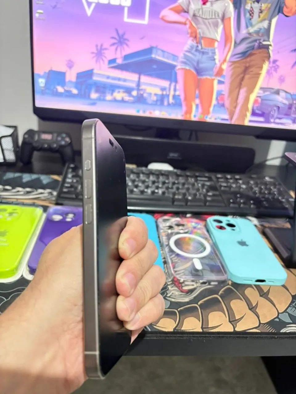? iPhone 15 Pro 256GB - 6 CAPINHAS GRÁTIS! ? - Foto 2