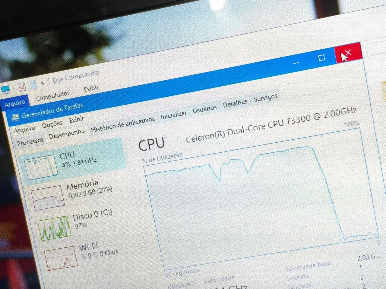 Notebook Hp 320 gb / formatado / conservado / - Foto 5