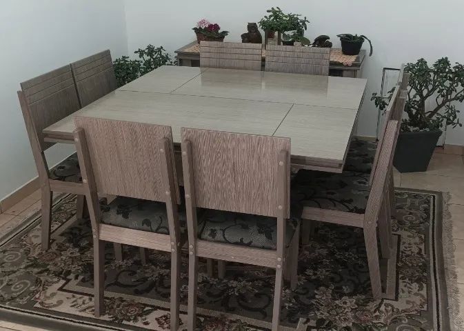 Mesa e balcão, conjunto c/8 lugares. - Foto 4