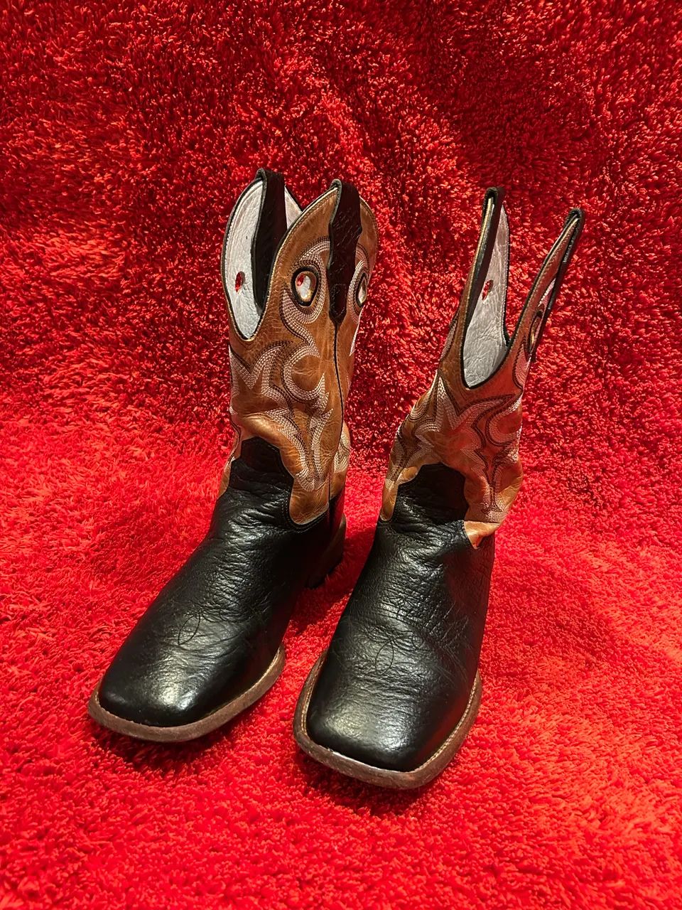 Bota texana couro de cabeça  - Foto 3