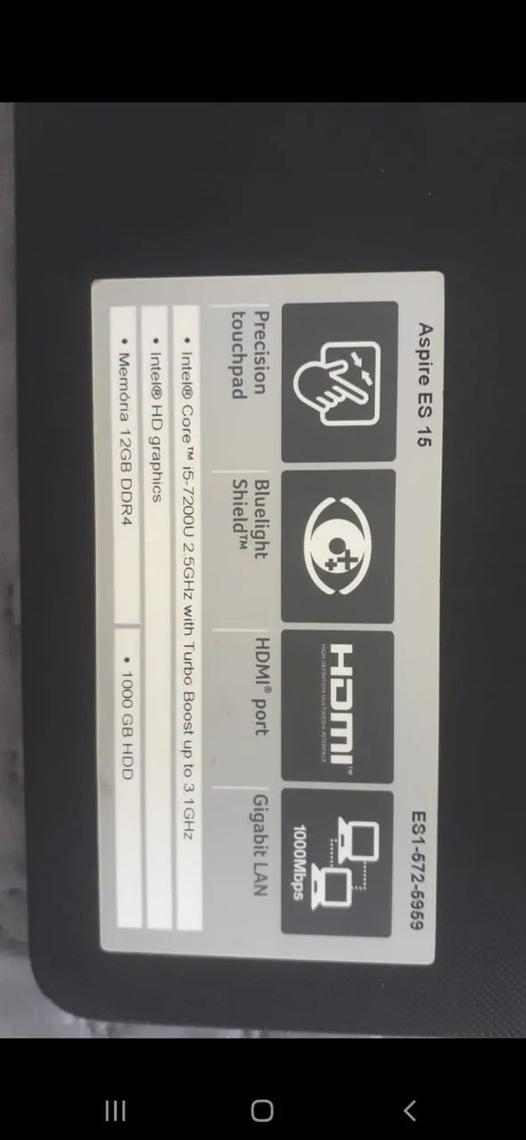Notebook Acer Aspire ES 15 - Foto 4