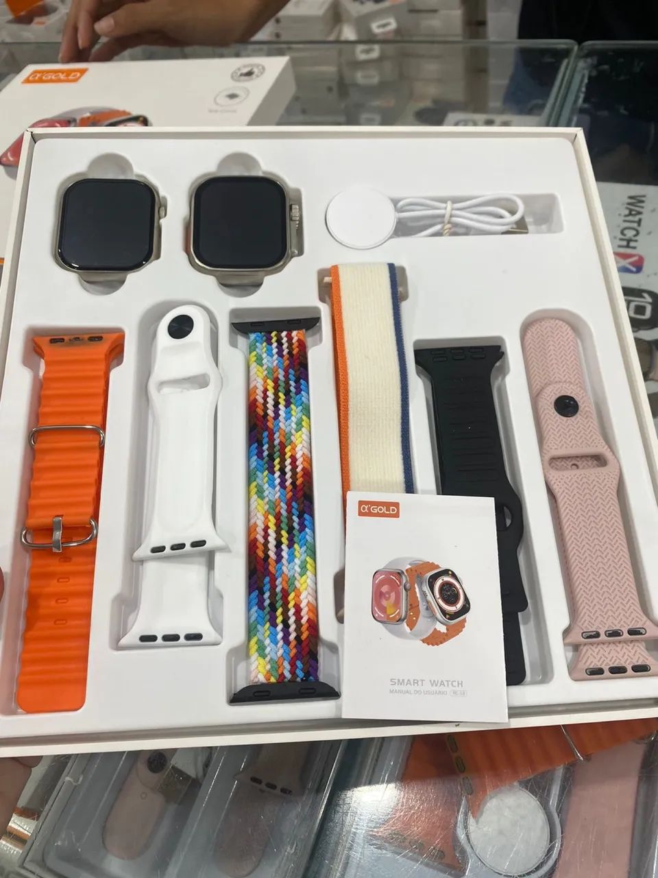 Relógio smartWatch  2 relógios mais 6 pulseiras 