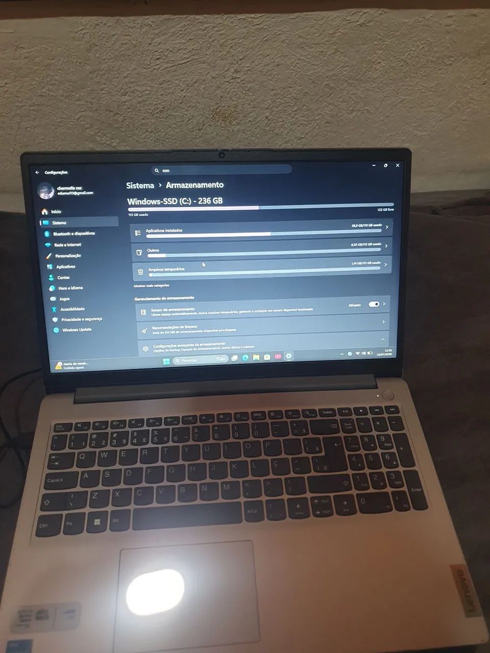NOTEBOOK LENOVO 8GB 256GB  - Foto 3