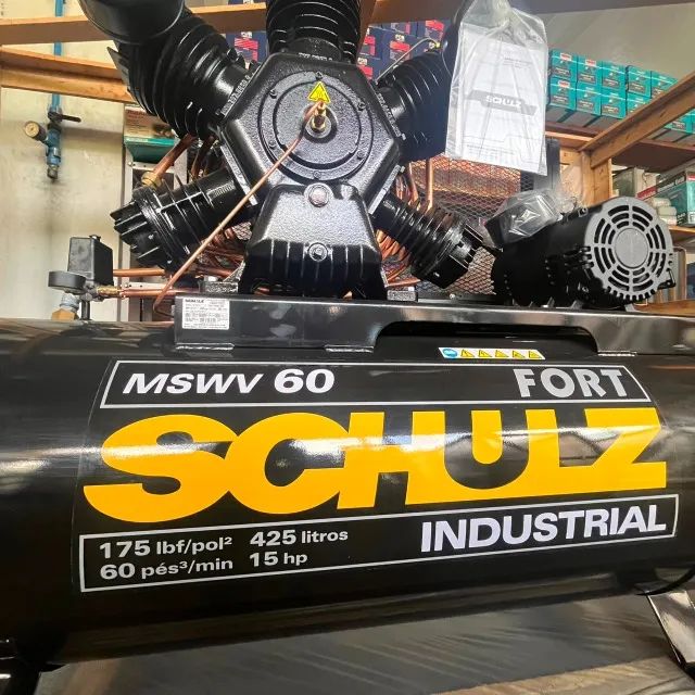  Compressor Schulz Fort MSWV 60 - 15HP | 60 PCM | 425 Litros - - Foto 3