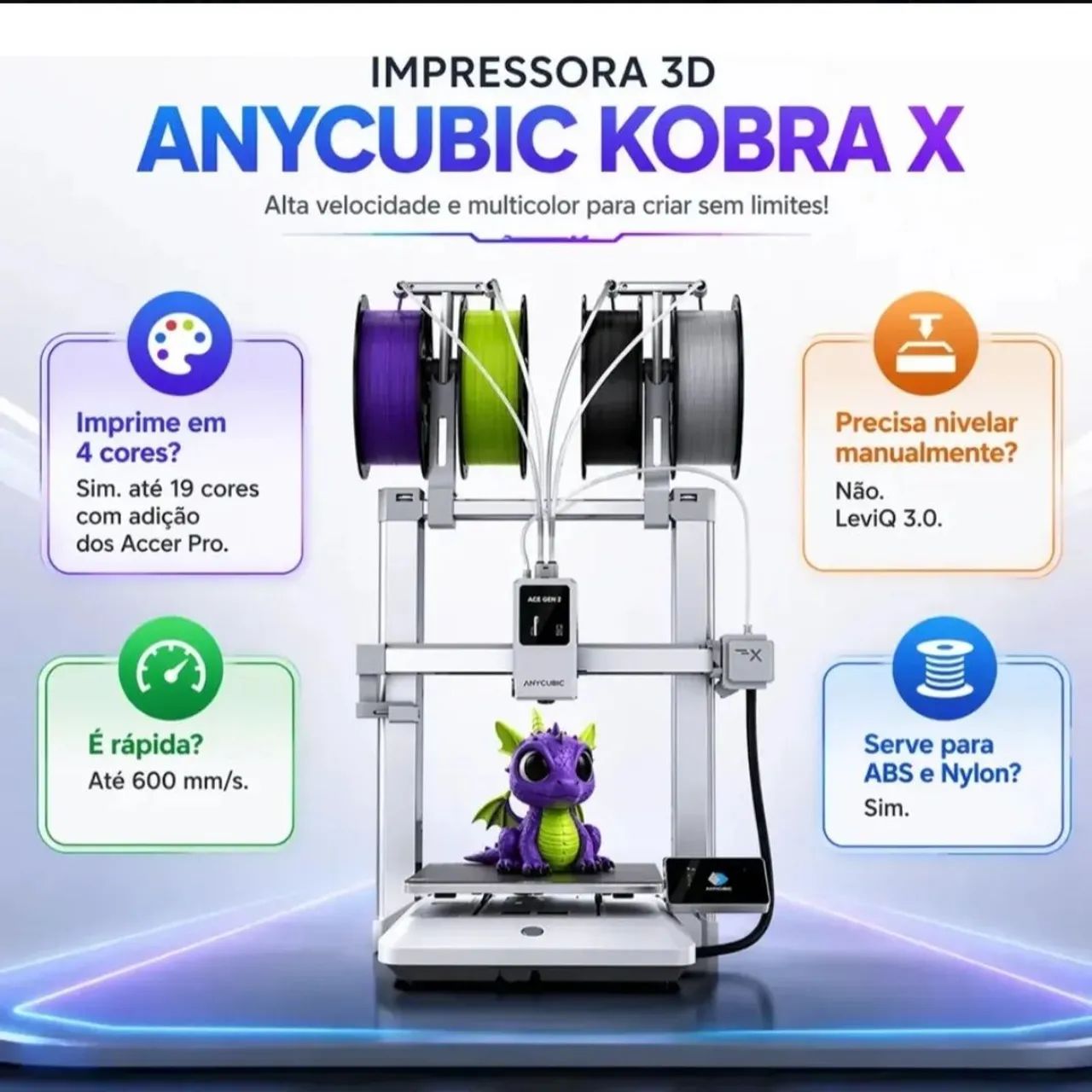 Impressora 3d Anycubic Kobra X - Foto 2