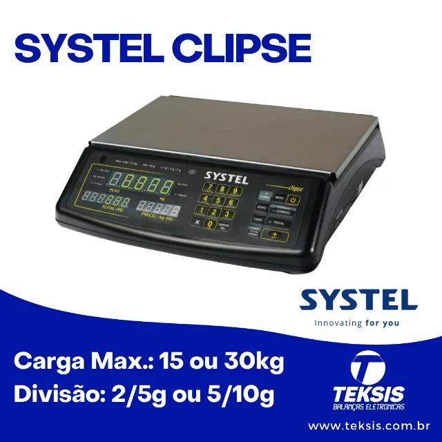 Balança Systel Clipse- 15/30 kg