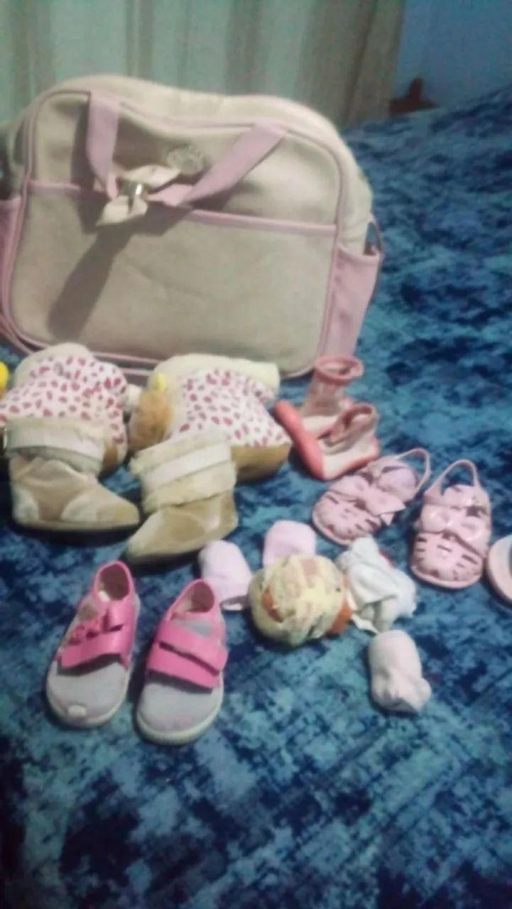  bolsa mais calçados de bebê 