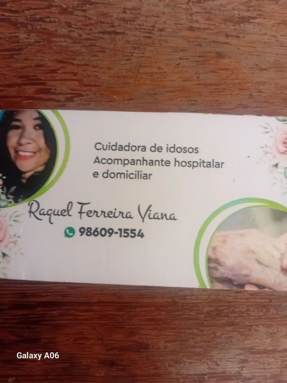Cuidadora de idosos!