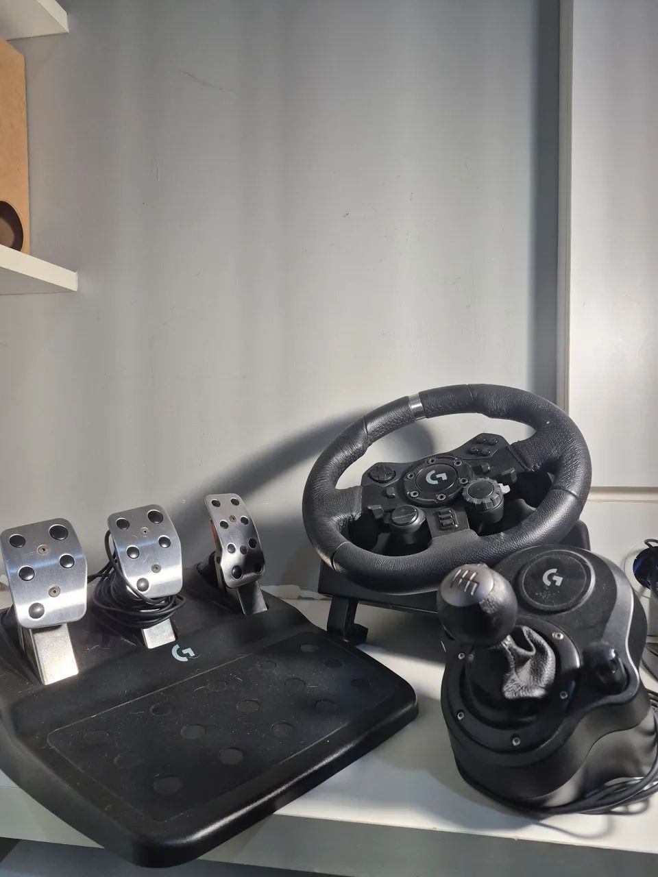 Volante g923 versão de playstation com câmbio 