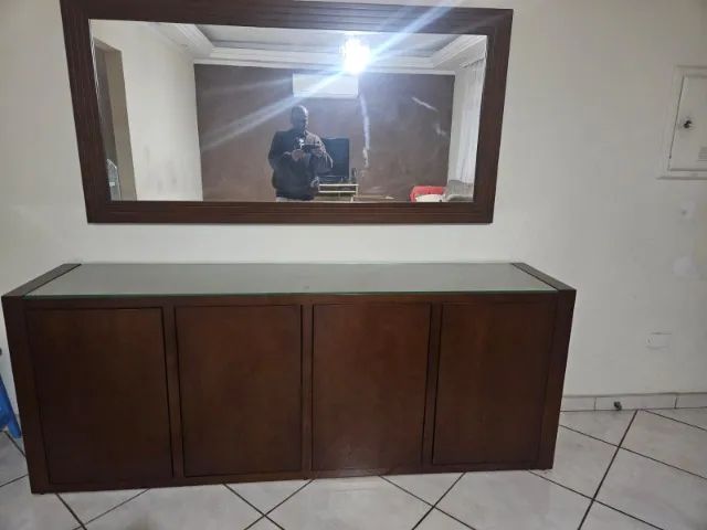 Buffet de Madeira c/ Espelho