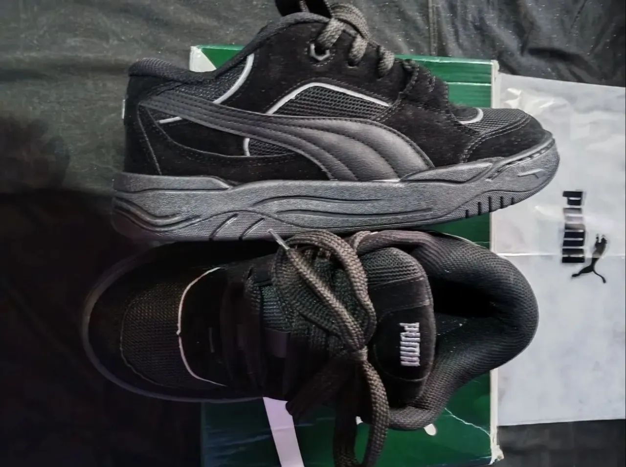 TENIS PUMA 180 PRETO REFLETIVO ORIGINAL - Foto 4