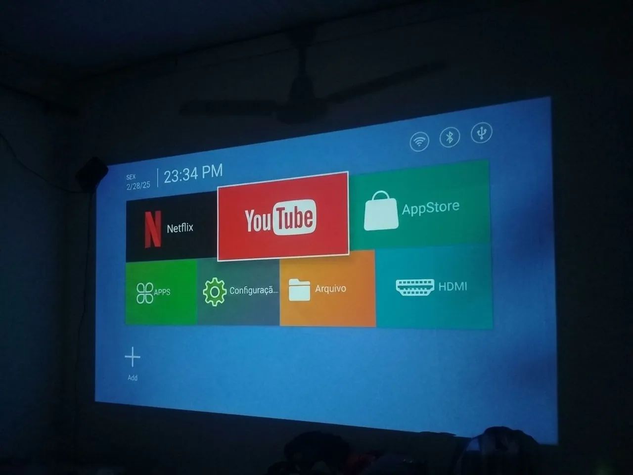 PROJETOR SMART TV ANDROID - Foto 4