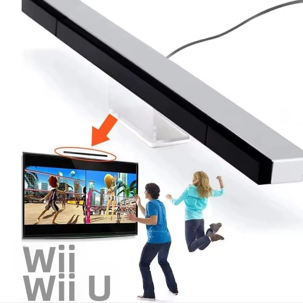 Faixa de Sensor com fio USB para Nintendo Wii - Foto 2