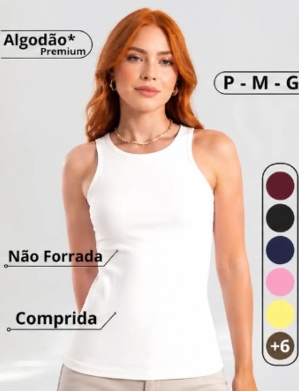Blusas Femininas Jasmin em poliamida e algodão canelada - Foto 5