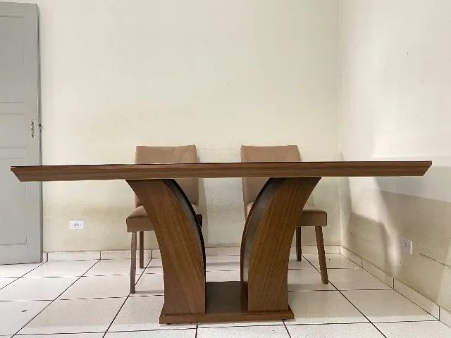 Mesa de jantar com 6 cadeiras 1,80x0,90 - Foto 2