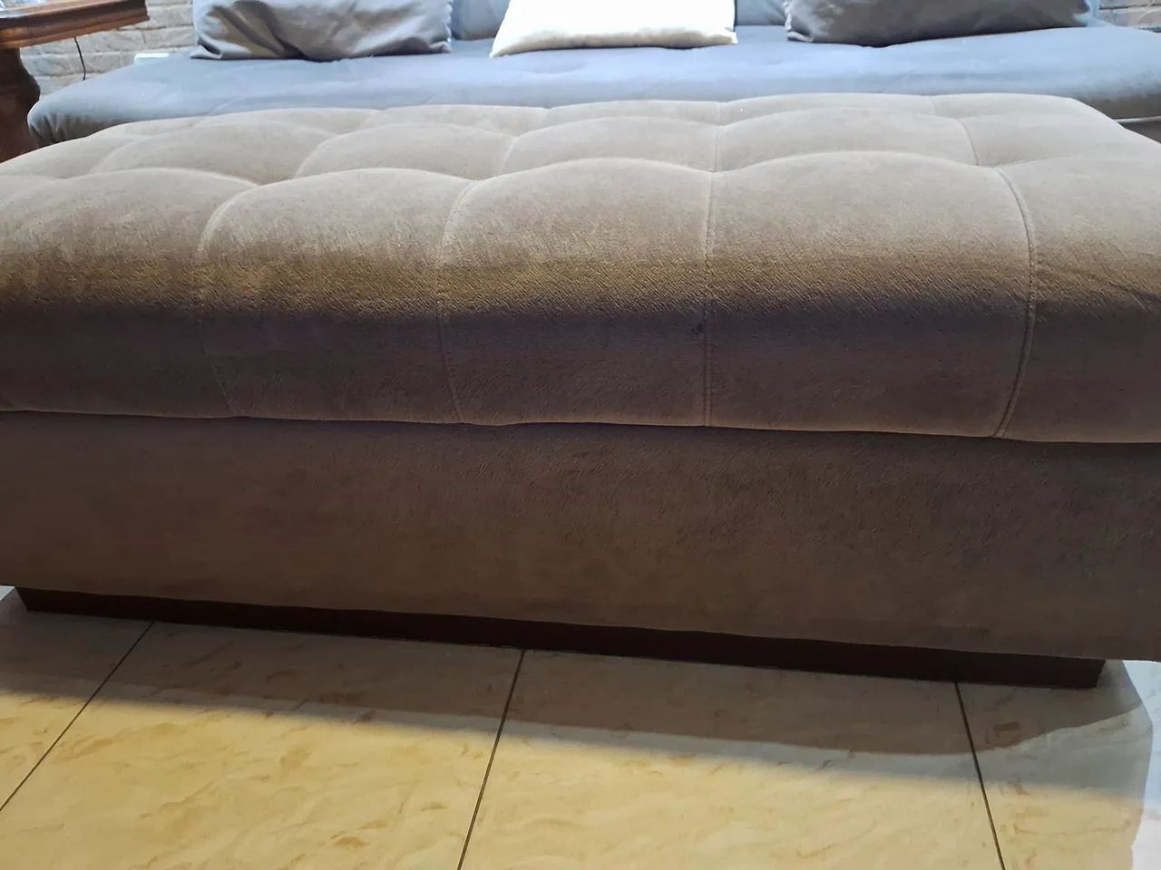 Puff Recamier em suede - Foto 4