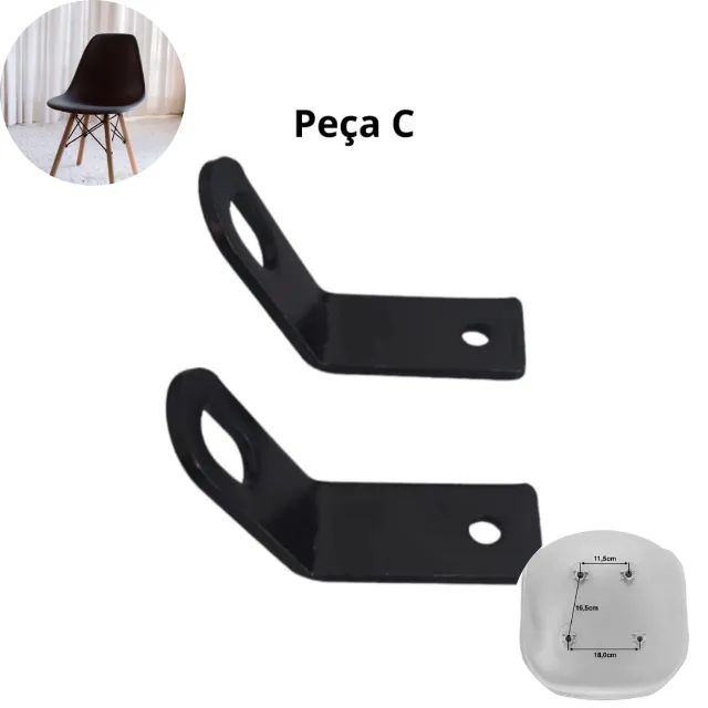 Kit com Chapinhas para Cadeiras Charles Eames Eiffel A/B e C - Foto 4
