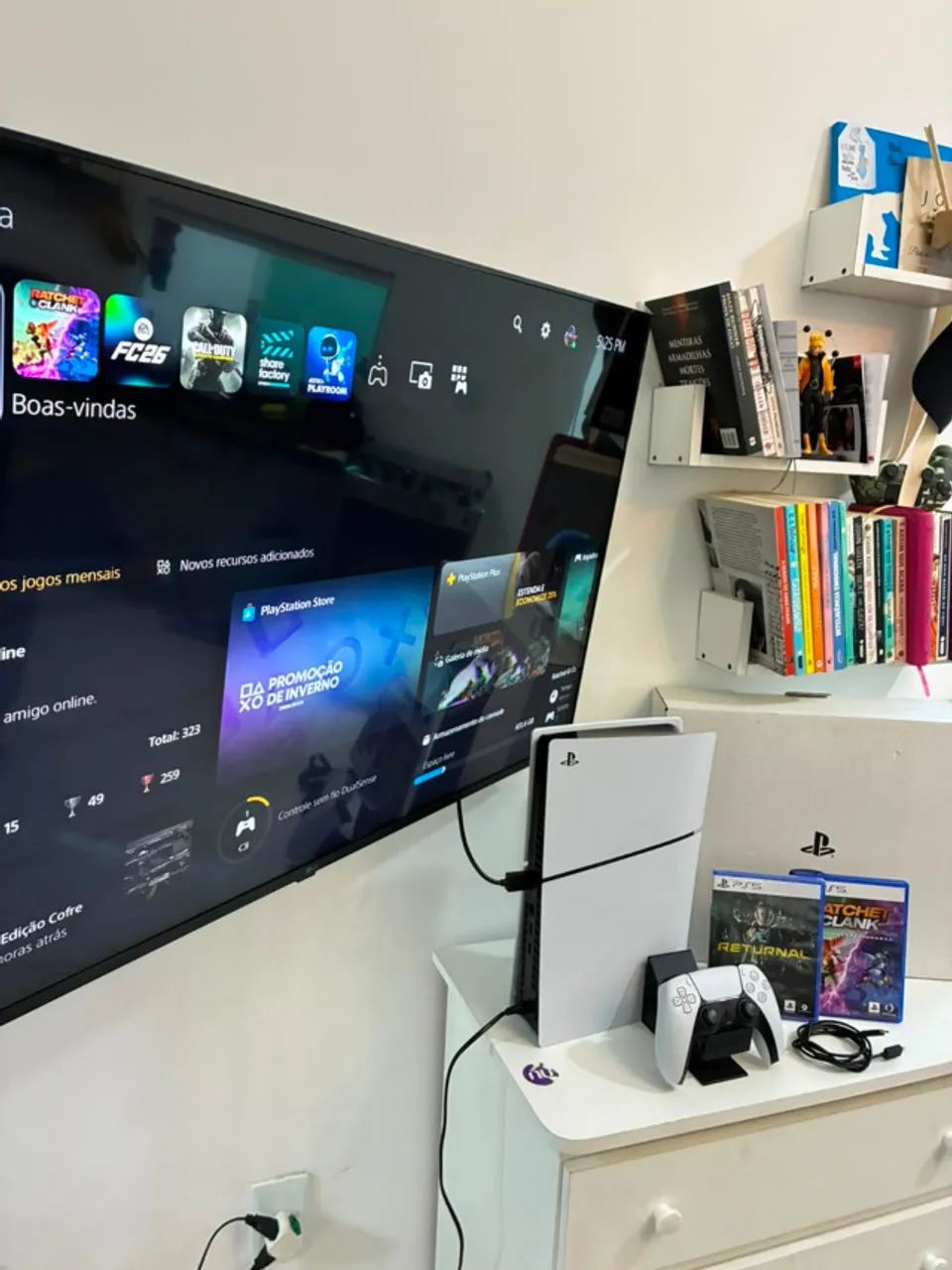 PS5 SLIM COM LEITOR DE DISCO  - Foto 4